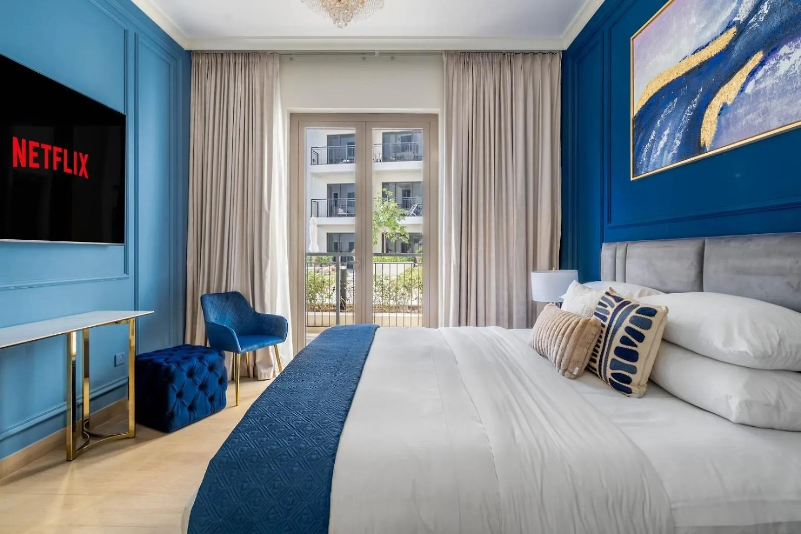 شقة Guestready - Stylish Blue Elegance In La Cote دبي 0*,  الإمارات العربية المتحدة