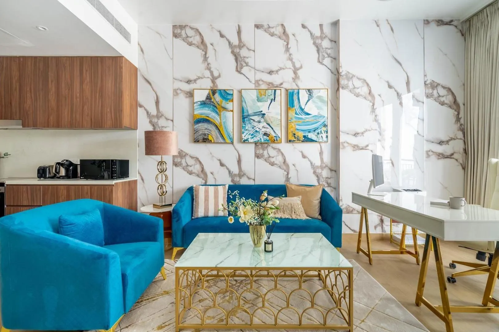 شقة Guestready - Stylish Blue Elegance In La Cote دبي